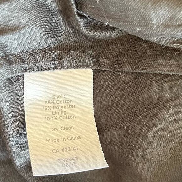 Talbots Top Women's 1XP Petite Black Crochet Lace Style Layered Lining Blouse - Picture 8 of 8